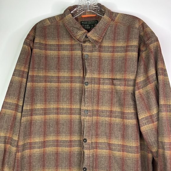 Royal Robbins Brown Cotton Long Sleeve Button Up Shirt Large - Picture 2 of 8